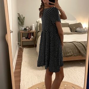 90s mini • american apparel • polka dot babydoll dress